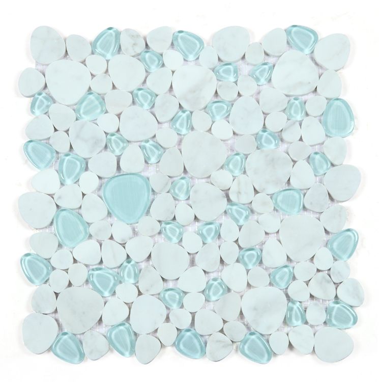 Peach Carrara Blue 12 x 12